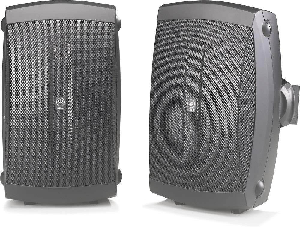 Yamaha NS-AW150BL 2-Way Indoor/Outdoor Speakers (Pair, Black) - Wired