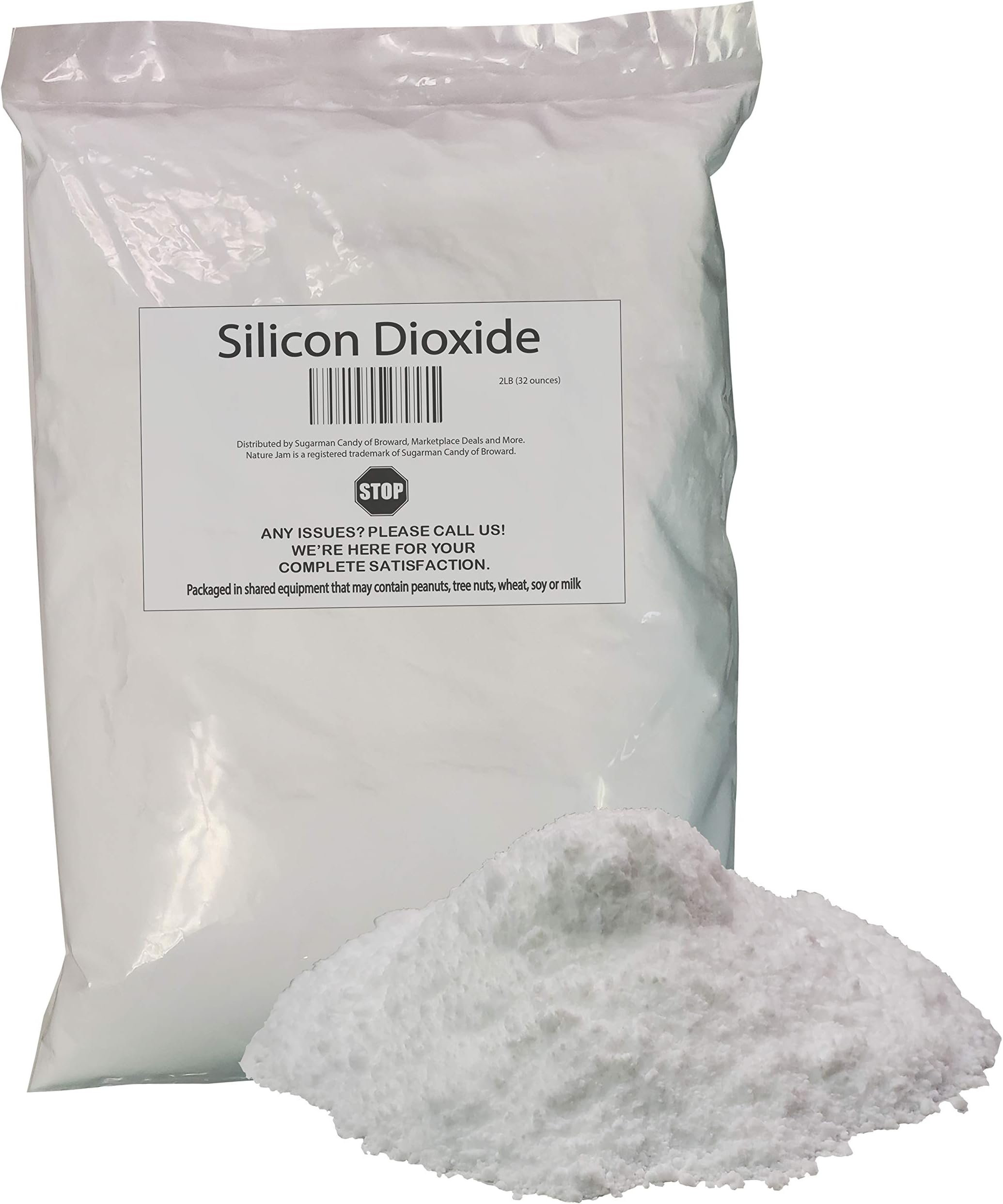 Silicon Dioxide 2 Pounds-Silica Powder-Anti Caking Agent