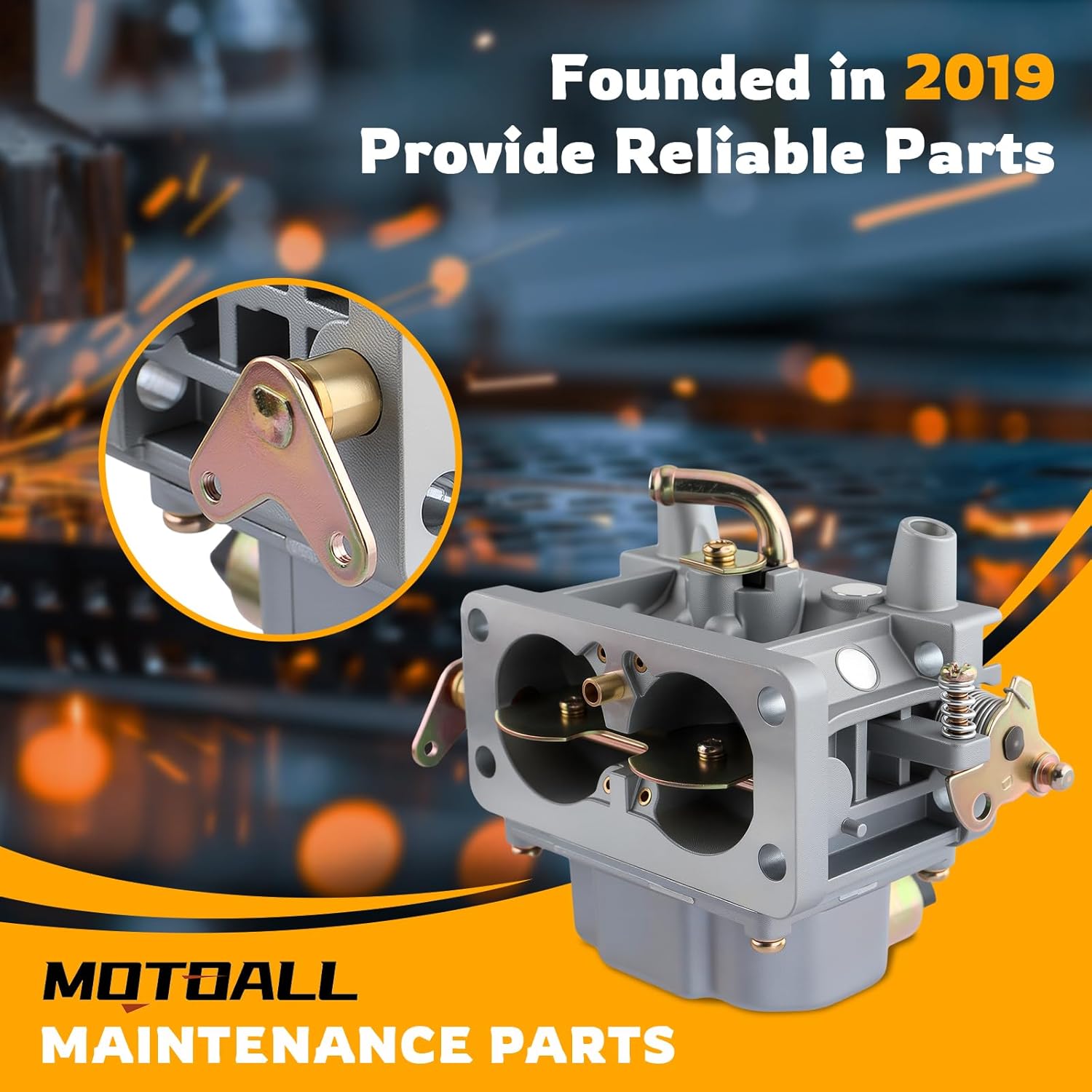 MOTOALL 0E25480ESV Carburetor Kits for Generac Guardian E0506 0E0506 E2548 0E2548 0E25480SRV Replace for 0G4612 0K1588 GP15000 GP17500 GT760 GT990 GTH990 with Spark Plug Fuel Pump Oil Filter