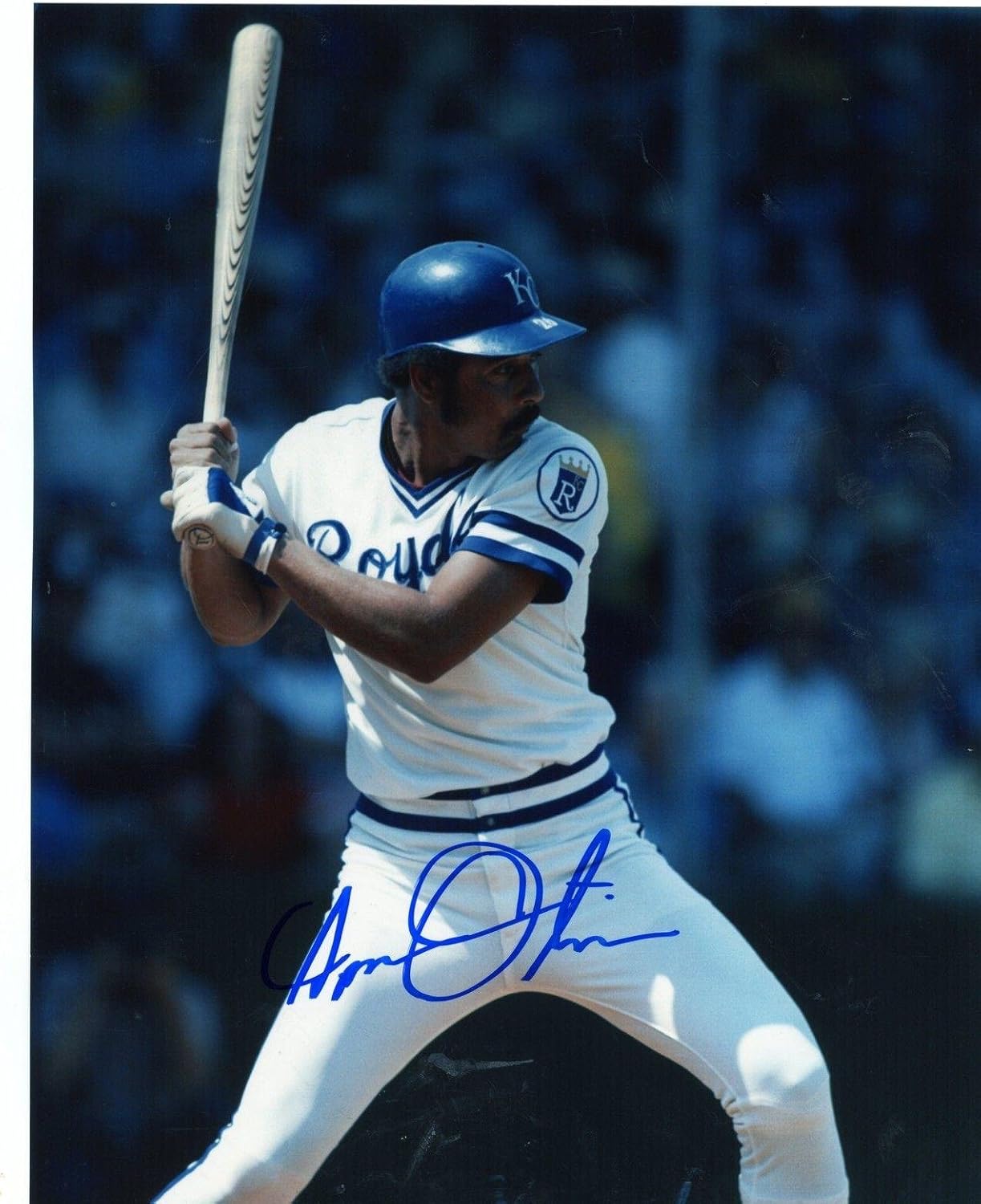 Amos Otis Kansas City Royals Up To Bat Signed Autographed 8x10 Photo