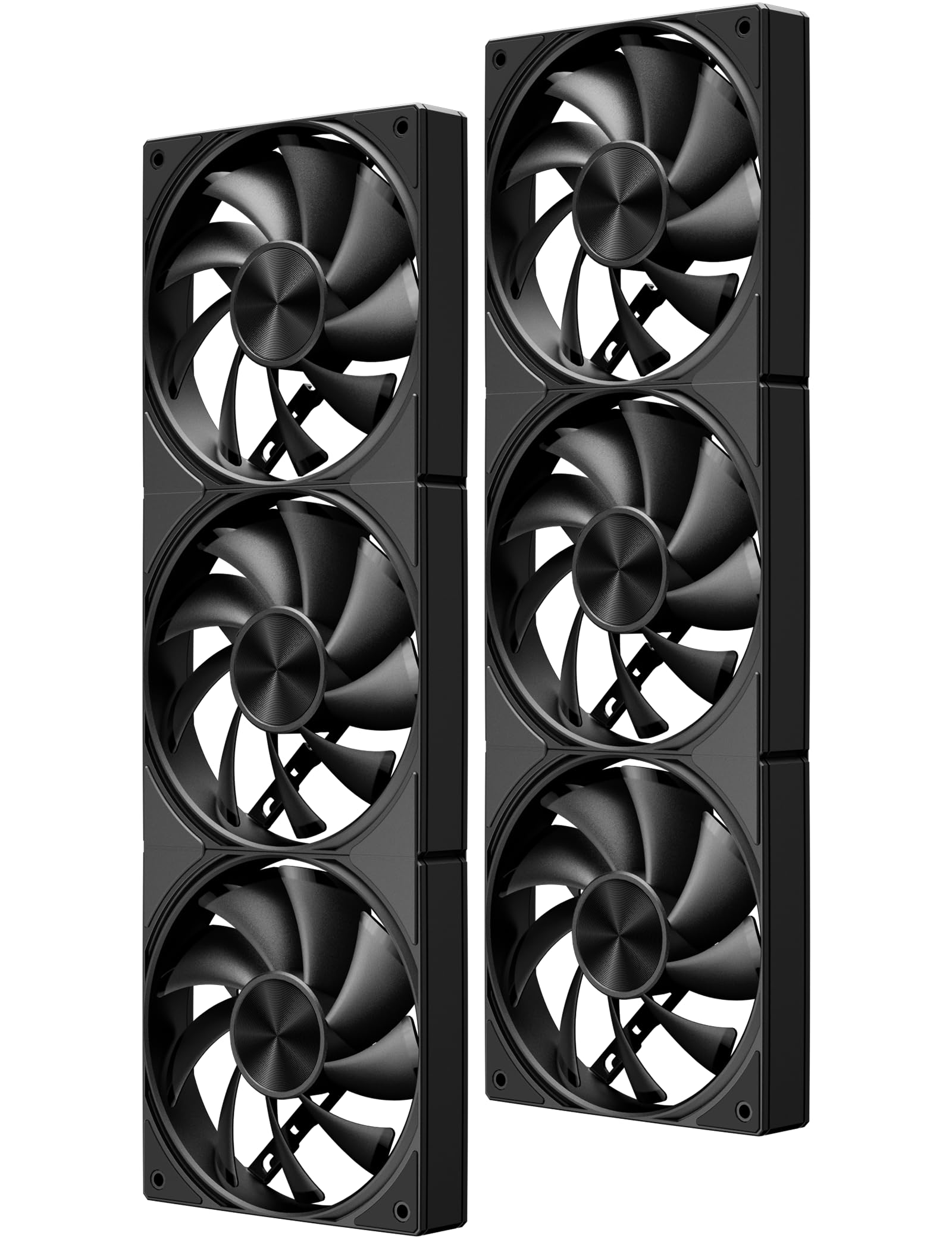 upHere U3K6 All-in-One Ventilateur PC,4-Pin PWM 120mm Ventilateurs de Boîtier,High Performance Cooling 1650 RPM Hydraulic Bearing Ventilateur Silencieux for PC Case CPU Cooling-Noir