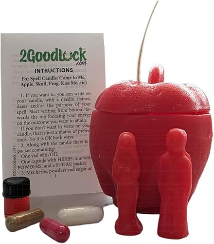 Kit de velas de manzana Fire of Love de triple fuerza de 5 pulgadas Únete a dos hasta que seas uno Vela de Manzana Fuego de Amor Triple Fuerza de