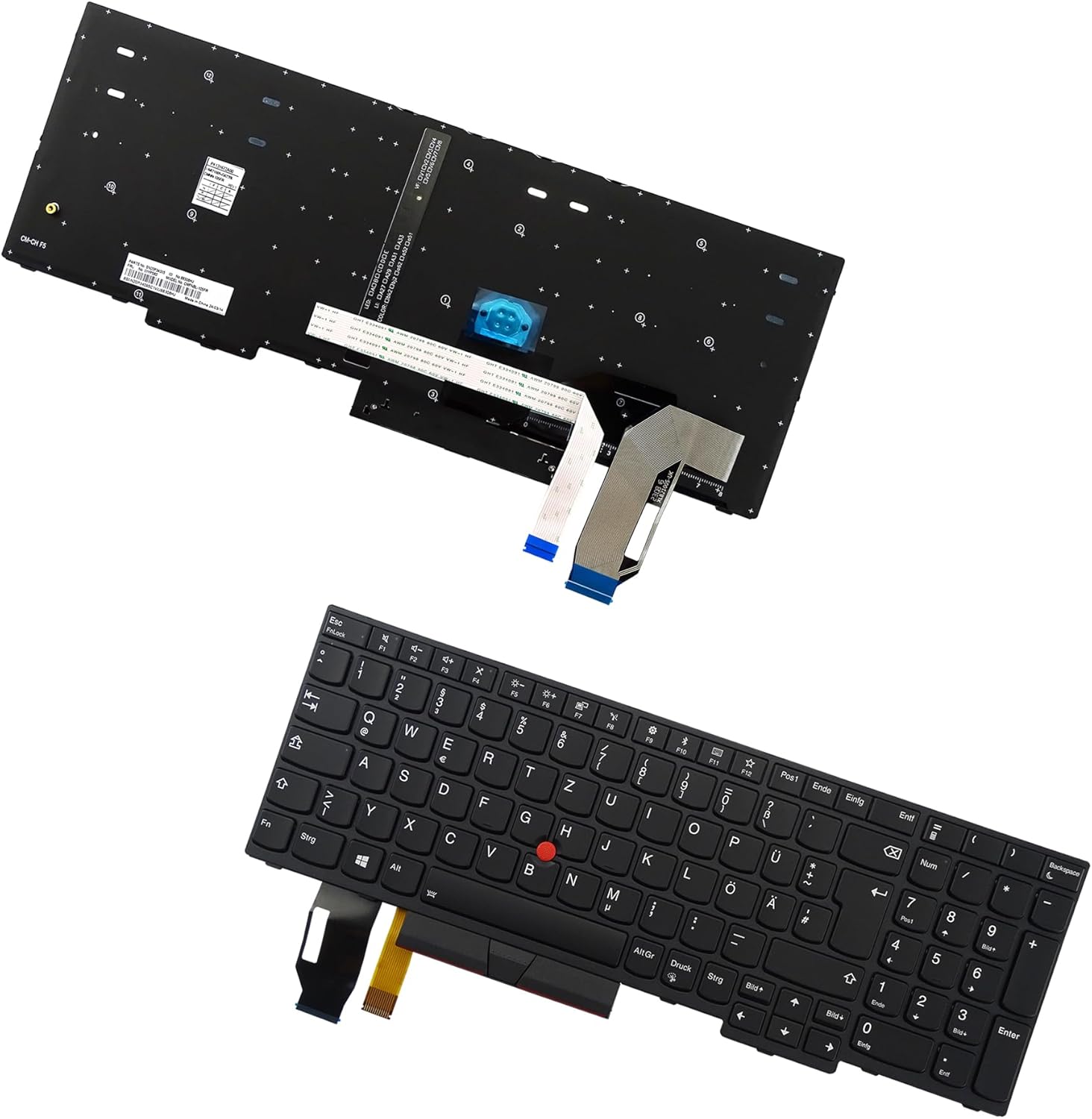 Replacement Keyboard with Backlit for Lenovo Thinkpad E580 E585 E590 E595 T590 P53S L580 L590 P52 P72 P53 P73 (Latinoamérica Español/Latin America Spanish, Backlit)