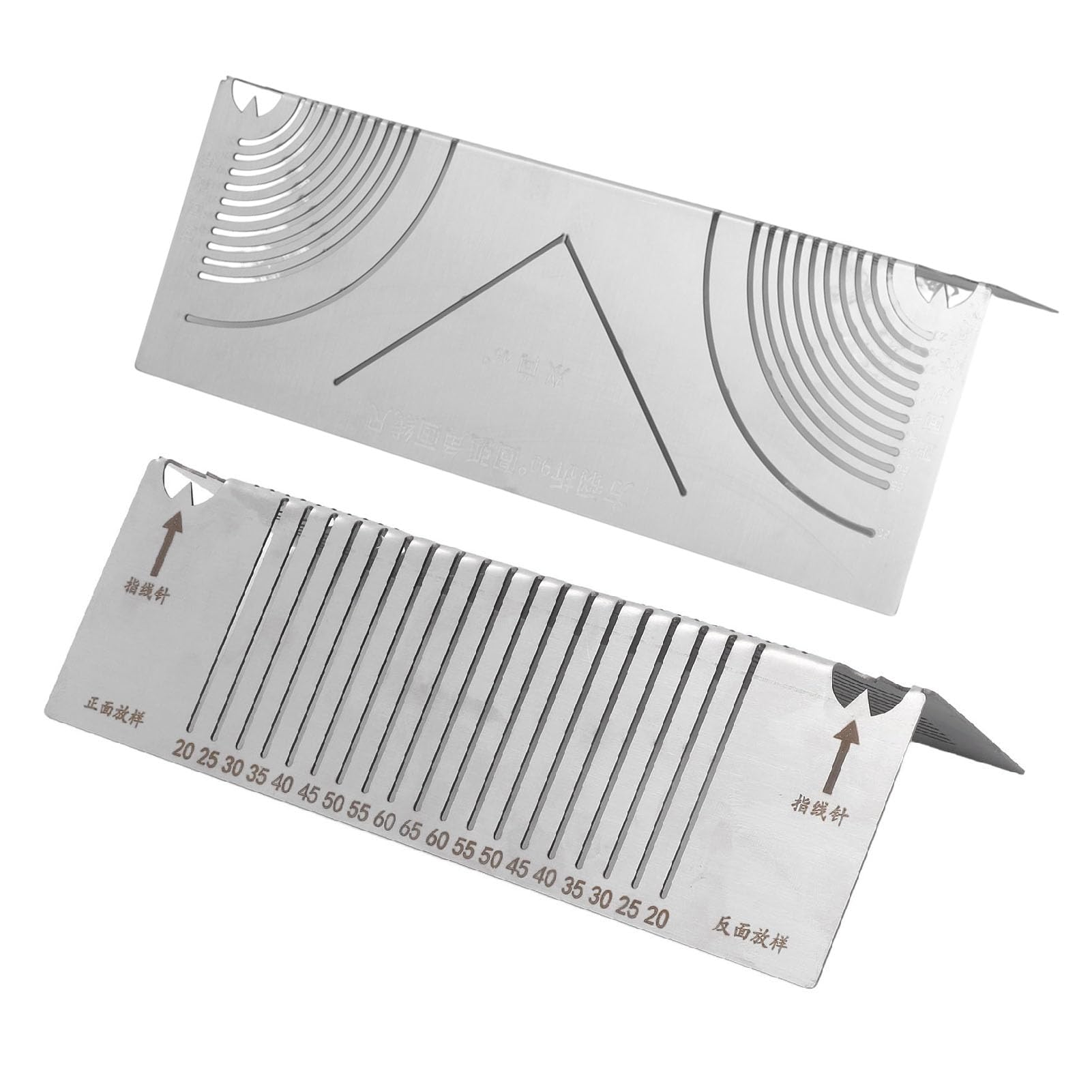 Angle Arc Marking Tool, 2 Pcs Adjustable Linear Arc Dual Purpose Scriber, Square Steel Pipe Bend Steel Pipe Bend Marking Tool, Square Tubing Welding Tools for Round Pipe Welding