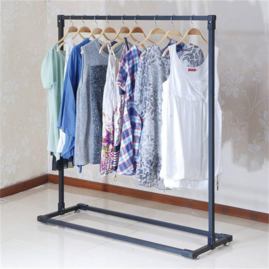 Amazon｜ハンガーラック 横棒服ラック二重層洋服ラック衣料品店
