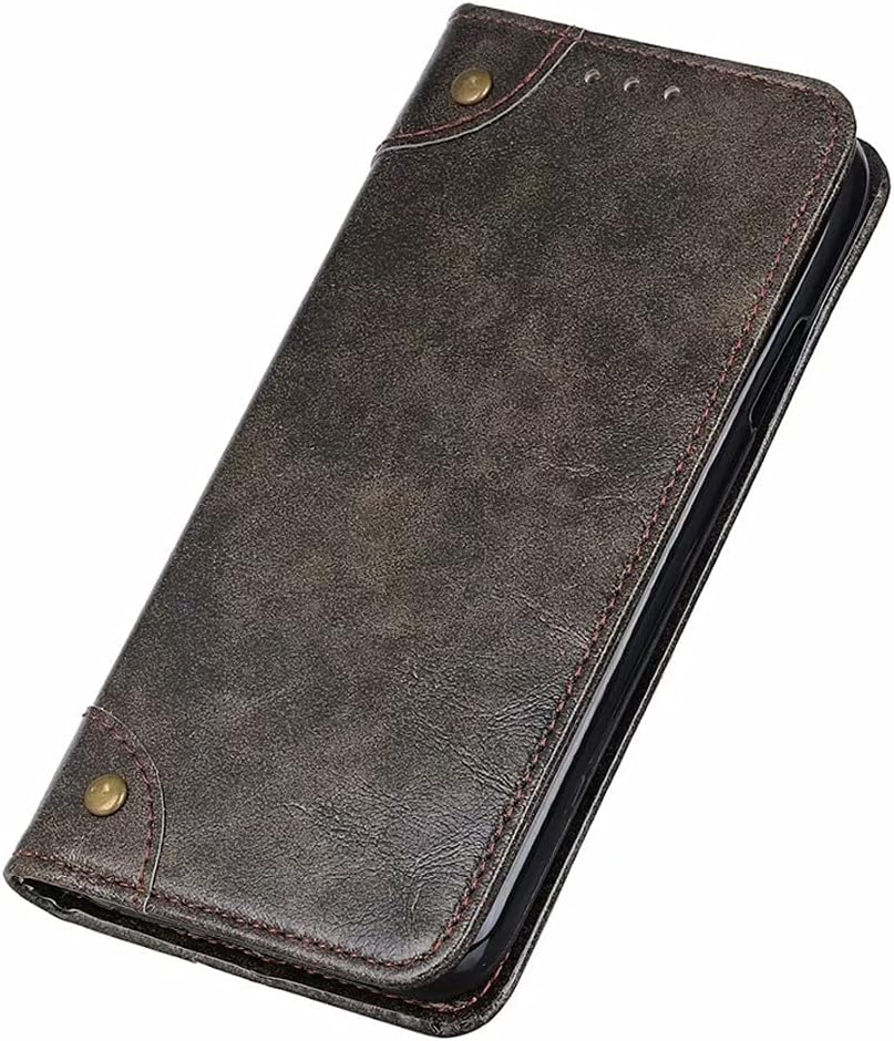 Coque Case for Blackview A80 Pro 6.49" Cover/Leather/TPU Protective Cover,Sun Hat Style Flip Phone Case for Blackview A80 Pro,Brown