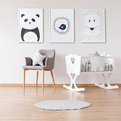 Miniatura 7 de Byrd & Blume Tapete redondo para bebé, algodón orgánico, suave, acolchado, tapete seguro e hipoalergénico para bebé, reversible, plegable, portátil,