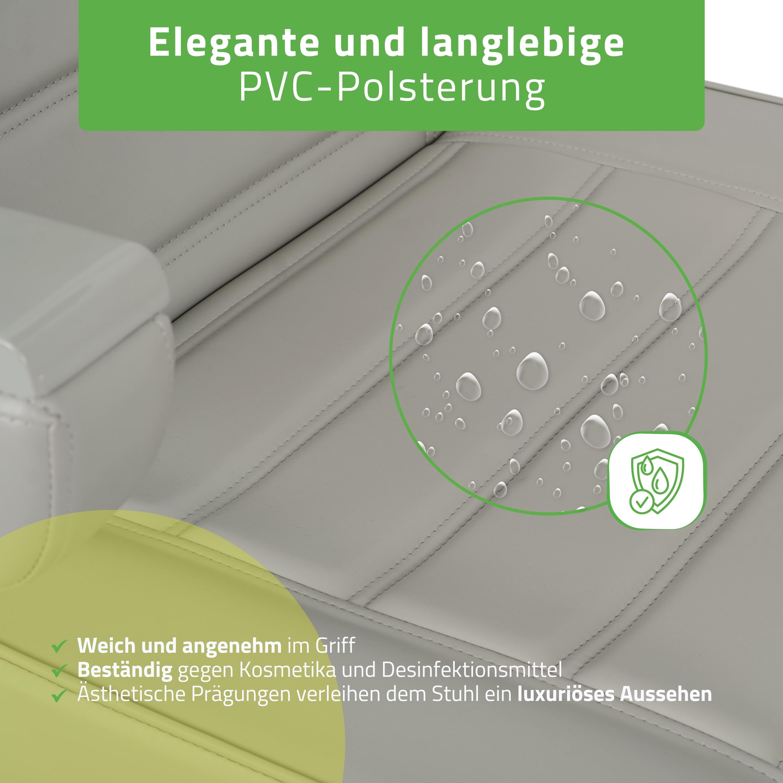HABYS Kosmetikliege Elektrisch Leo PRO 4, Elektrische Massageliege (Grau)