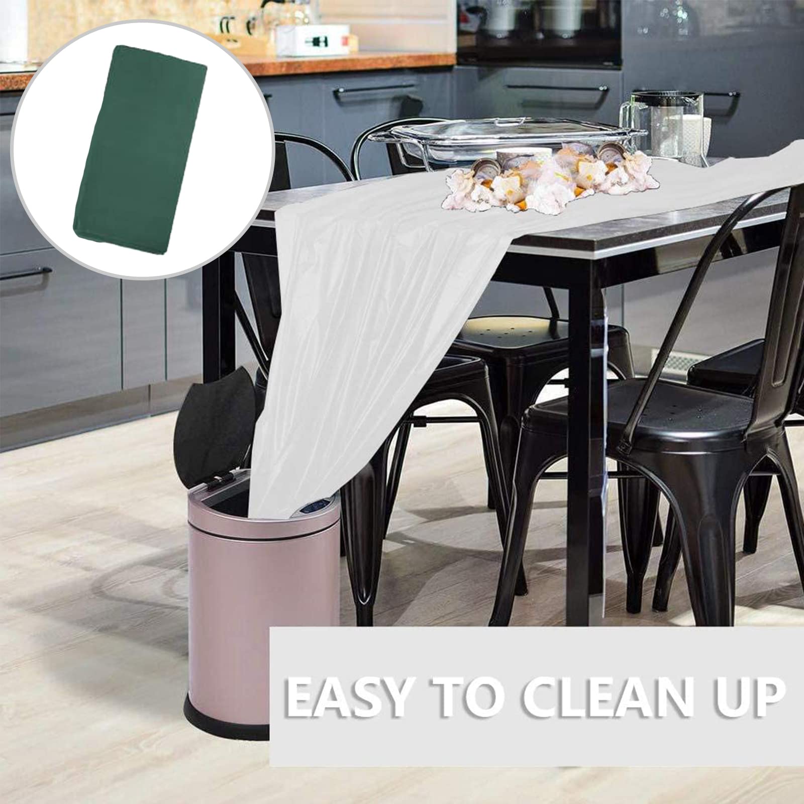 Einfache Plastiktischdecken Für Grillen & Feiern – Wasserdicht, ölfest, 3er-Pack (137x274 Cm)