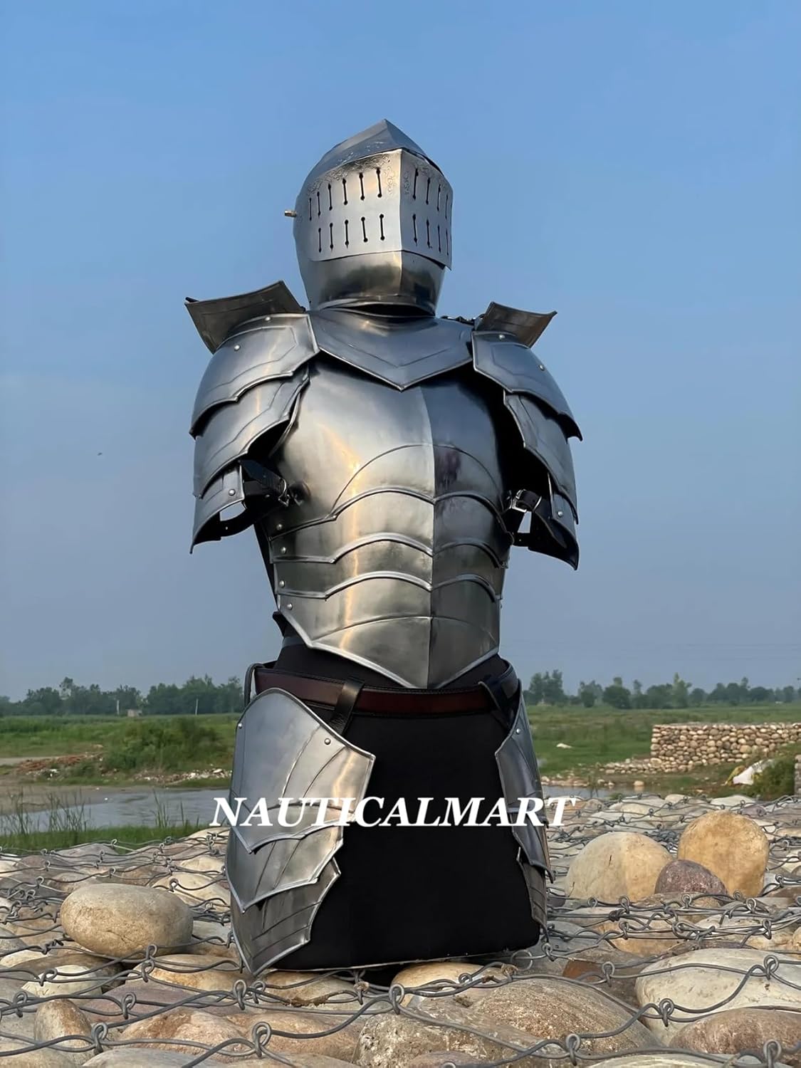 Medieval Full Armour- Gothic 14th Century Lady Armor Suit 18 Gauge Steel For LARP, Renaissance Faire, Reenactment, Halloween Costume & Display Event's