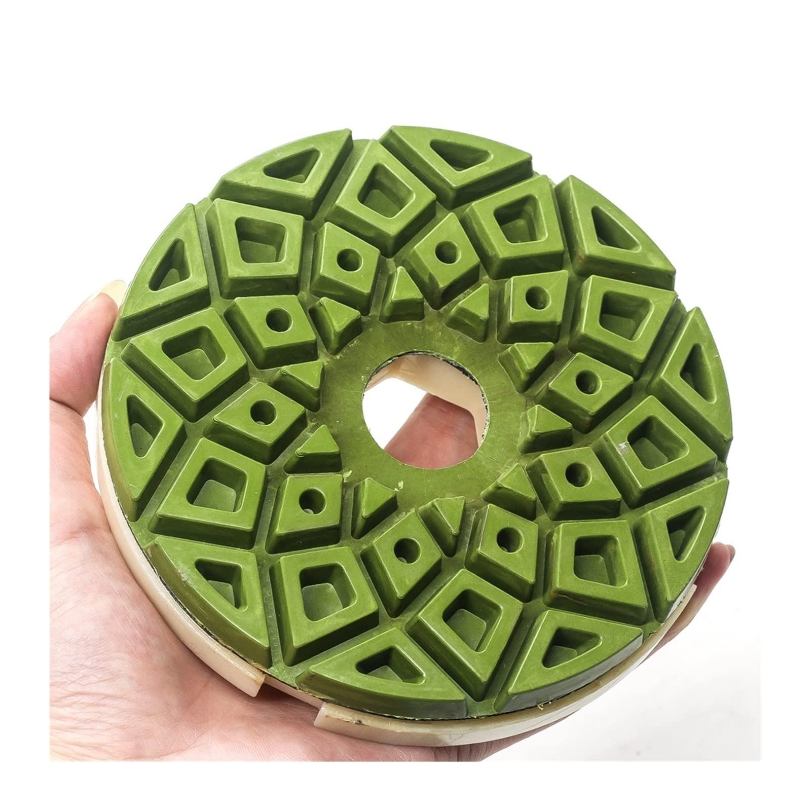 CAREG 7 unids/Set 5 Pulgadas 125mm Almohadillas de Pulido de Borde de Diamante Disco de molienda Circular Apto for pulir Granito, Borde de Piedra de ingeniería de mármol Durable