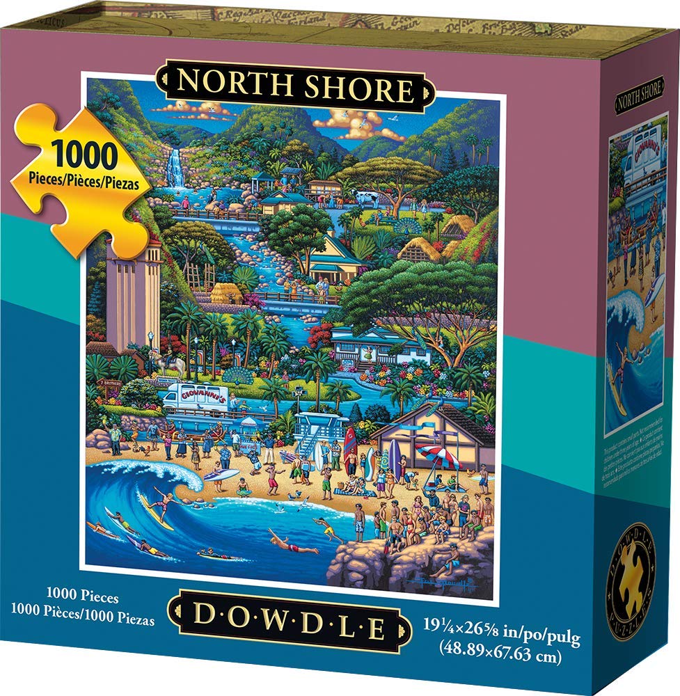 North Shore 1000 Piece Dowdle Folk Art Puzzle by Dowdle Folk Art