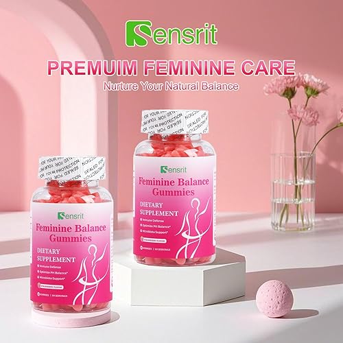 Miniatura 6 de Gomitas de equilibrio femenino para mujer Equilibrio de pH y apoyo a la microbiota con extracto de arándano y prebióticos Promueve la salud