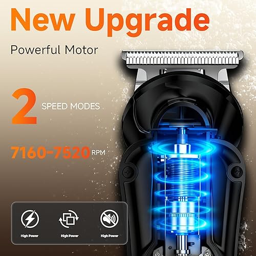 Miniatura 7 de Cortadora de pelo 6 en 1 para hombres, kit de aseo todo en uno para nariz, oído, cuerpo, bigote, afeitadora eléctrica inalámbrica con IPX6