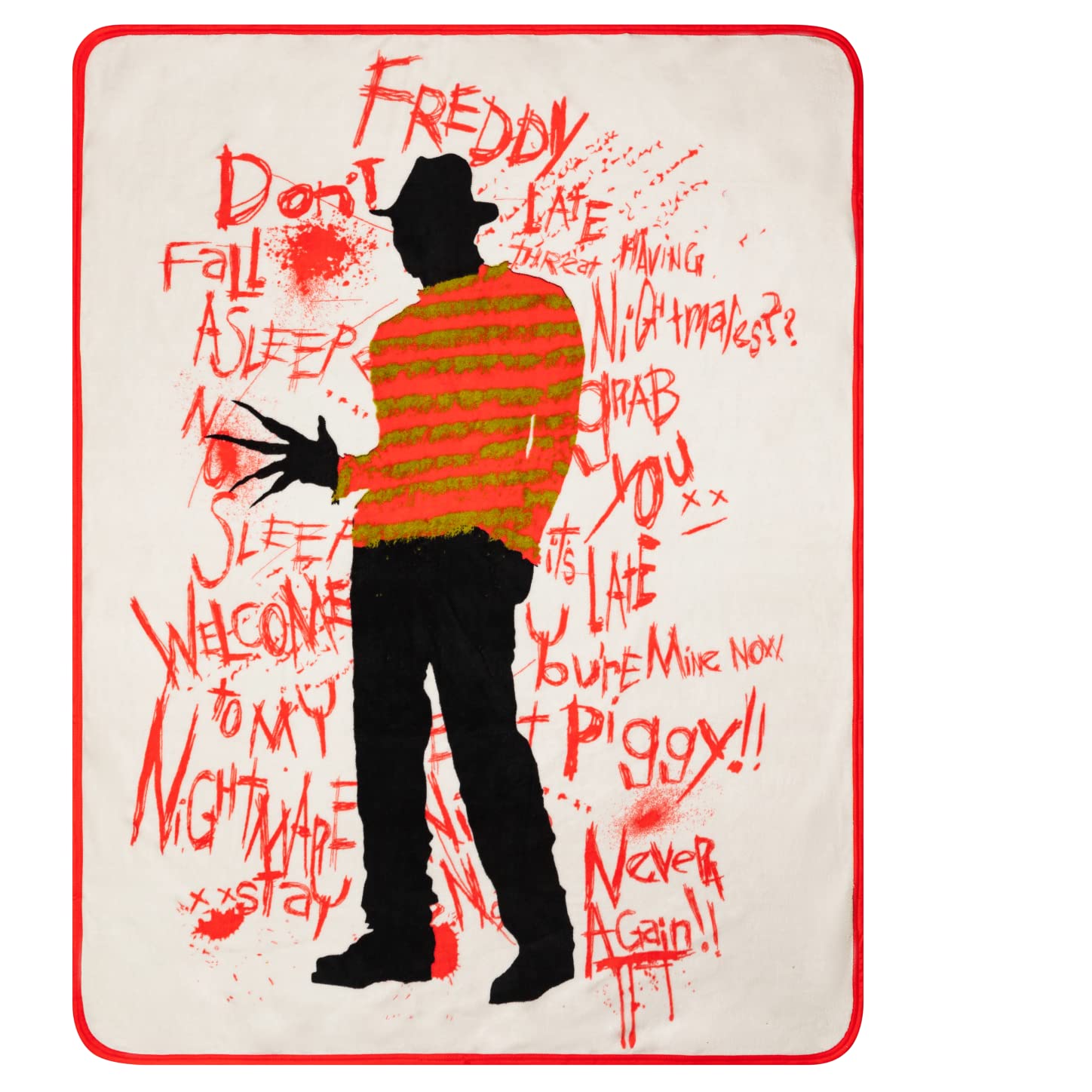 Franco Collectibles Halloween Nightmare on Elm Street Horror Bedding Super Soft Micro Raschel Throw, 46 in x 60 in, (Official Licensed Product) — image 1