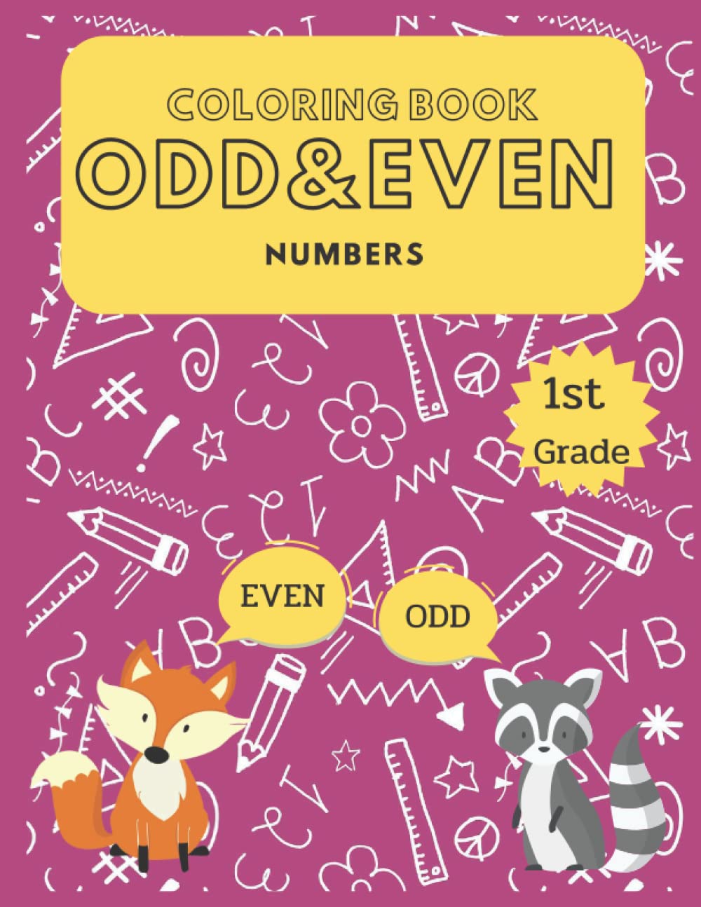 Coloring book odd & even number: Work sheet and coloring book for kids 1st grade ,Writing and coloring