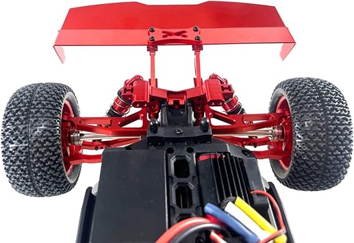 RC Modifications Spare Compatible With MJX For Hyper Go 16207 H16PL 1/16 RC Car Upgrade Parts Replacement Accessories Metal Tail Wing