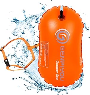 Swim Safety Float - Bright Color Safety Float, Adjustable Waist Belt | Visible in Open Water, Adjustable Waist Belt, Kayaking Snorkeling Youding