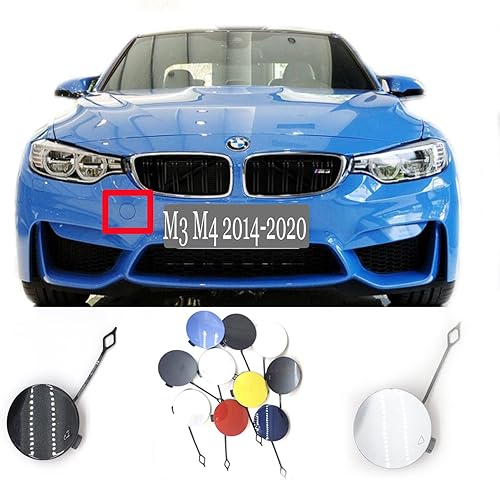 Cubierta de remolque delantera para BMW Serie M 14-20 M3 F80 Sedan M4 F82 Coupe F83 Convertible 2014 2015 2016 2017 2018 2019 2020 Tapa de gancho de