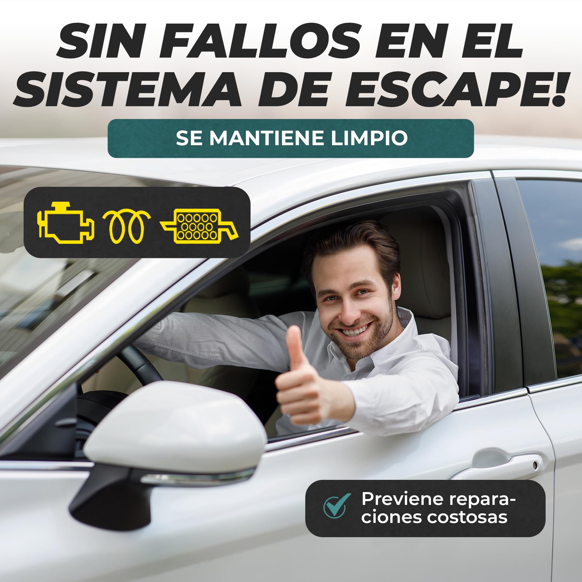 MARTIN STRAUSS Limpiador Diesel Euro 6 en 1. Descarboniza el sistema de escape: Válvula EGR, Turbo, Cat, DPF, Lambda. 1 Litro, 3 Dosis
