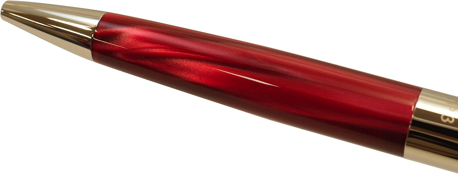 No.3 Romeo ballpoint pen rhodium plating [Italian Red] R261