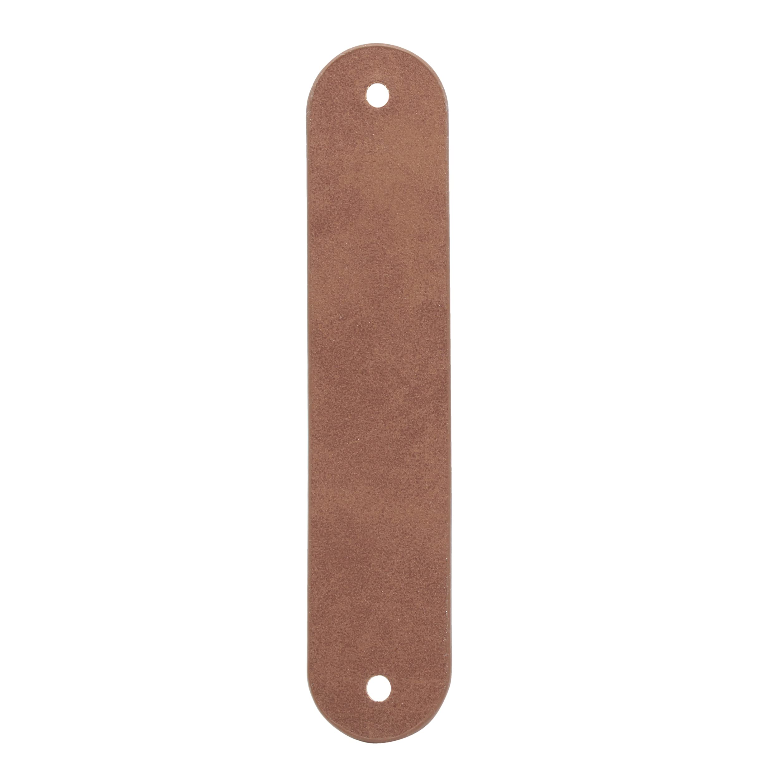 Gancio appendiabiti GARD con gancio a S | Passante in pelle PU vegana | Cinturino in pelle sintetica decorativo per aste di guardaroba, appendiabiti, cinghie in pelle (nastro marrone/gancio beige, set