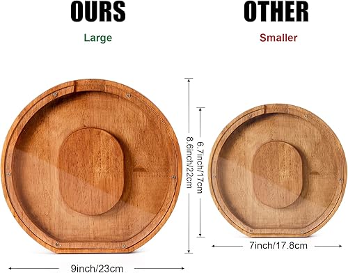 Miniatura 2 de PTYQU Alcancía grande de madera de 9.1 pulgadas con 26 letras para niños, hucha con tu propio nombre, alcancía, alfabeto de madera creativa, caja de