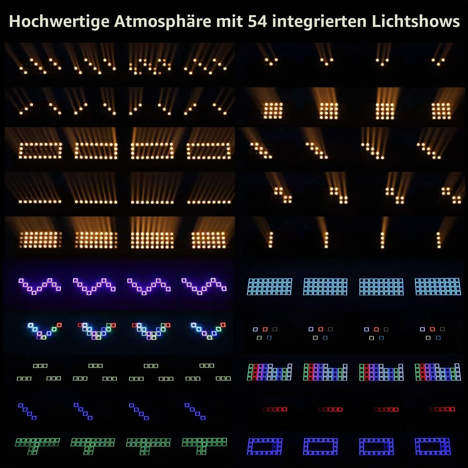 Strobe Beam Bühnenlicht, 220W LED Wallwasher Bar Effektstrahler Bühnenbeleuchtung Moving Head für Disco Party DJ Outdoor, 1 Stück