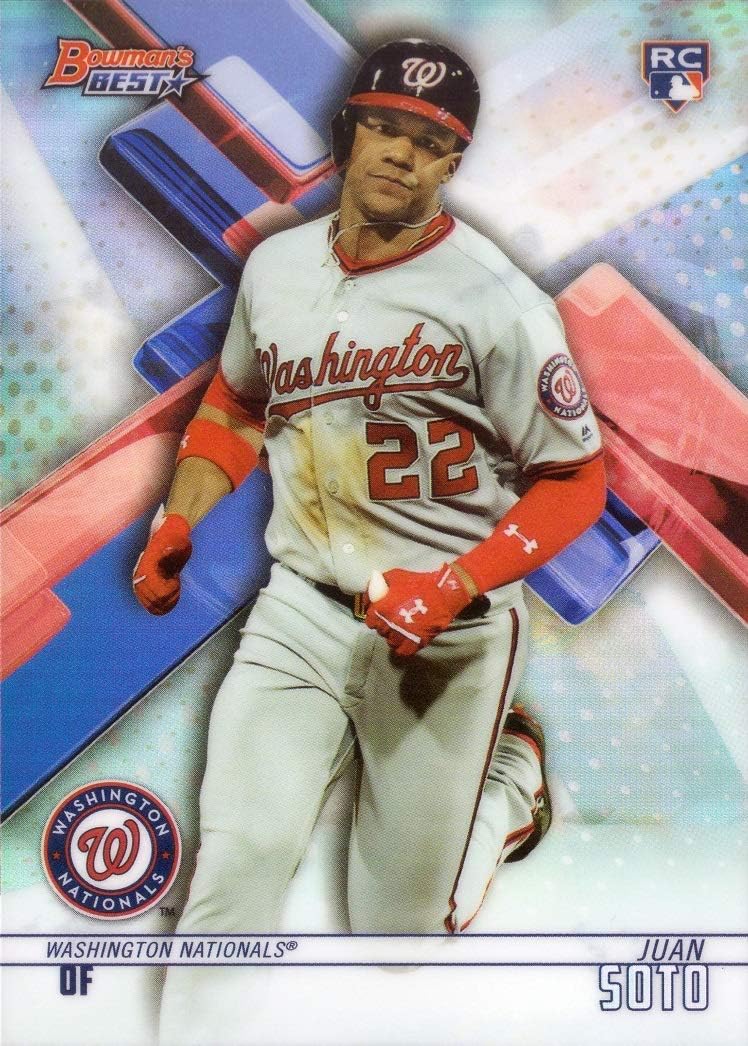 2018 Bowman's Best Refractor Baseball #29 Juan Soto Rookie Card