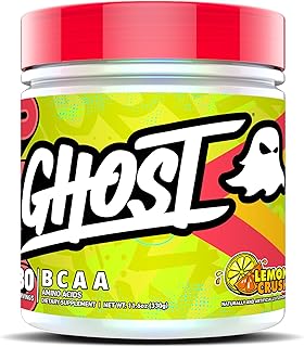 BCAA Amino Acids, Lemon Crush - 30 Servings - Sugar-Free Intra and Post Workout Powder & Recovery Drink, 7g BCAA Supports Muscle Growth & Endurance- Soy & Gluten-Free, Vegan
