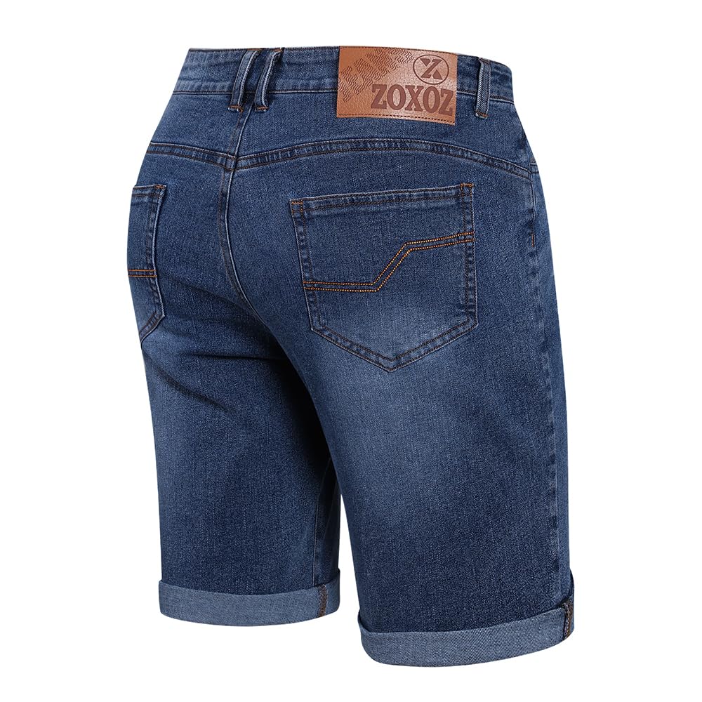 ZOXOZ Bermuda Denim Shorts Casual Summer Pantalones Cortos Hombre