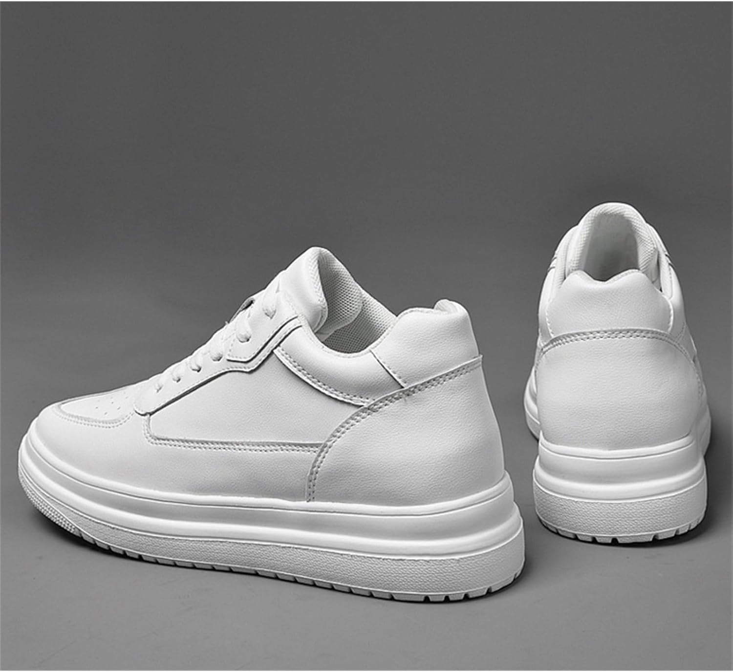 エレベーターシューズ メンズ さ カジュアルトレーナー レースアップデザイン ユニセックス サポート3