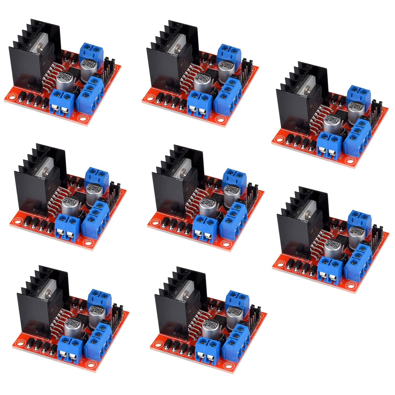 Moduli scheda controller L298N motore passo-passo DC Dual H-Bridge, adatti per Arduino Smart Car Power UNO Mega R3 Mega2560