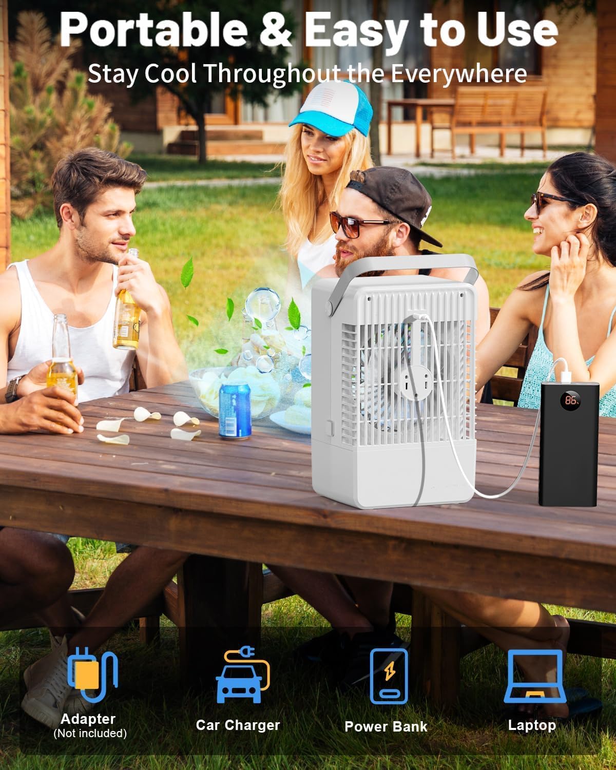 Portable Air Conditioners, Personal Mini Air Cooler Cooling ...