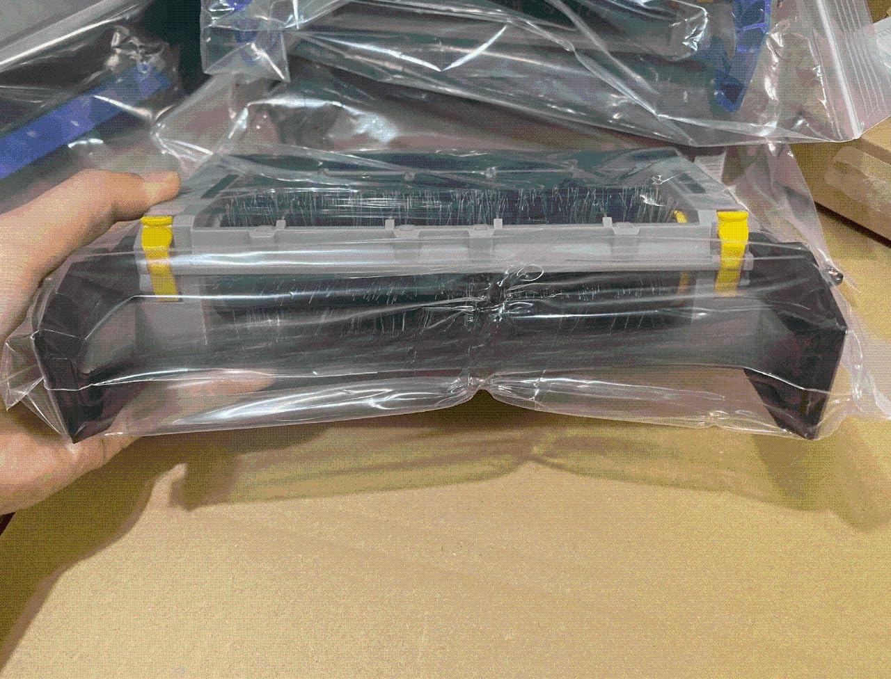 Marco de cepillo principal de repuesto para Roomba serie 500/600/700, accesorio protector de compartimento de cepillo de rodillo de nailon, para robot aspirador piezas de limpieza (azul)