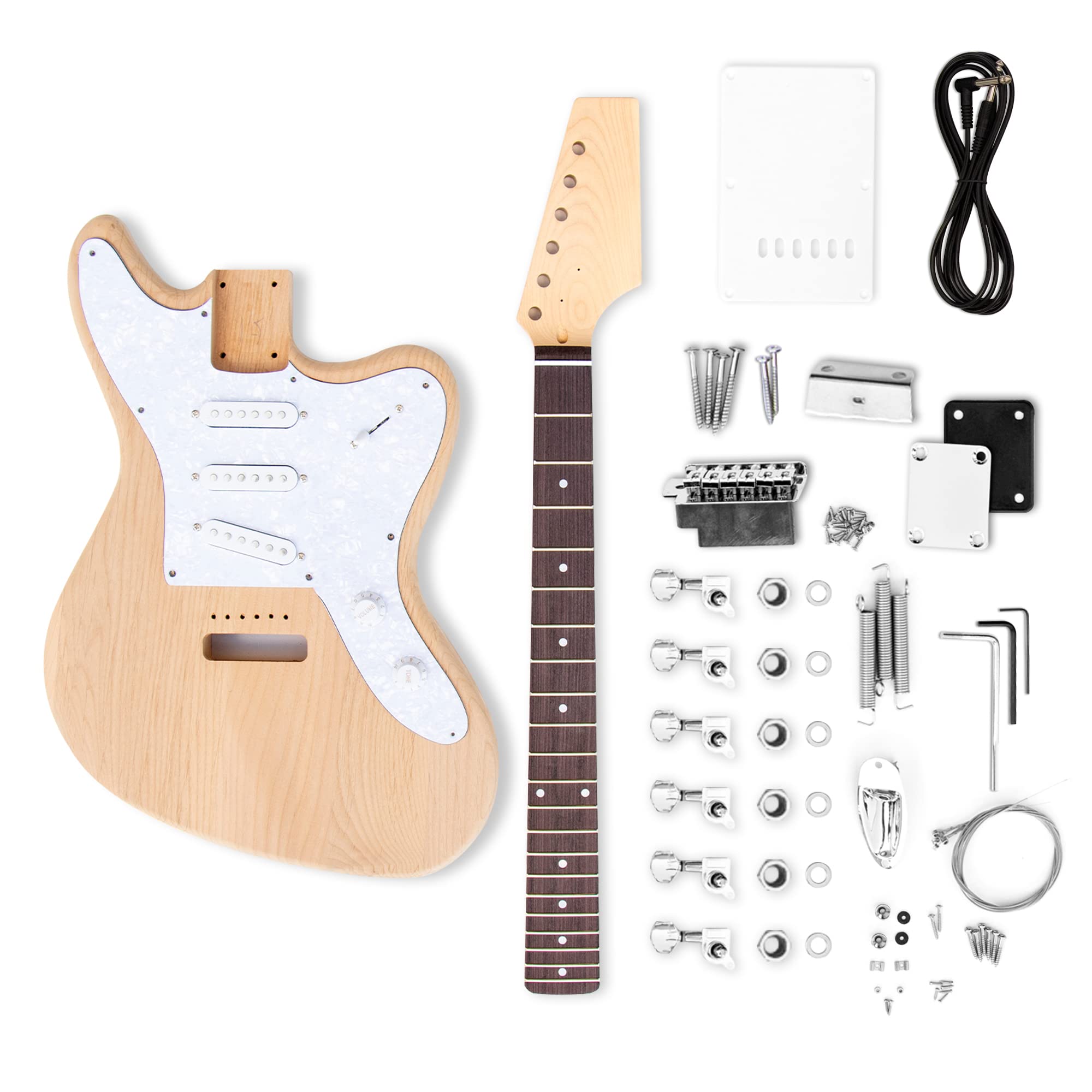 Buy The FretWire Offset 3 Single Coil DIY Electric Guitar Kit DIY