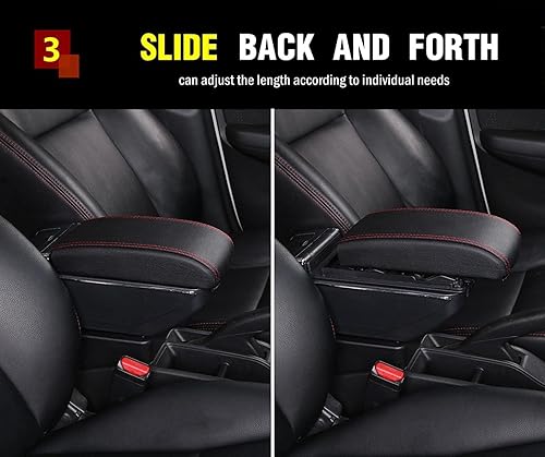 Miniatura 5 de Caja de almacenamiento para reposabrazos de automóvil, para Suzuki Vitara Brezza, caja de reposabrazos de automóvil, almacenamiento de doble capa,