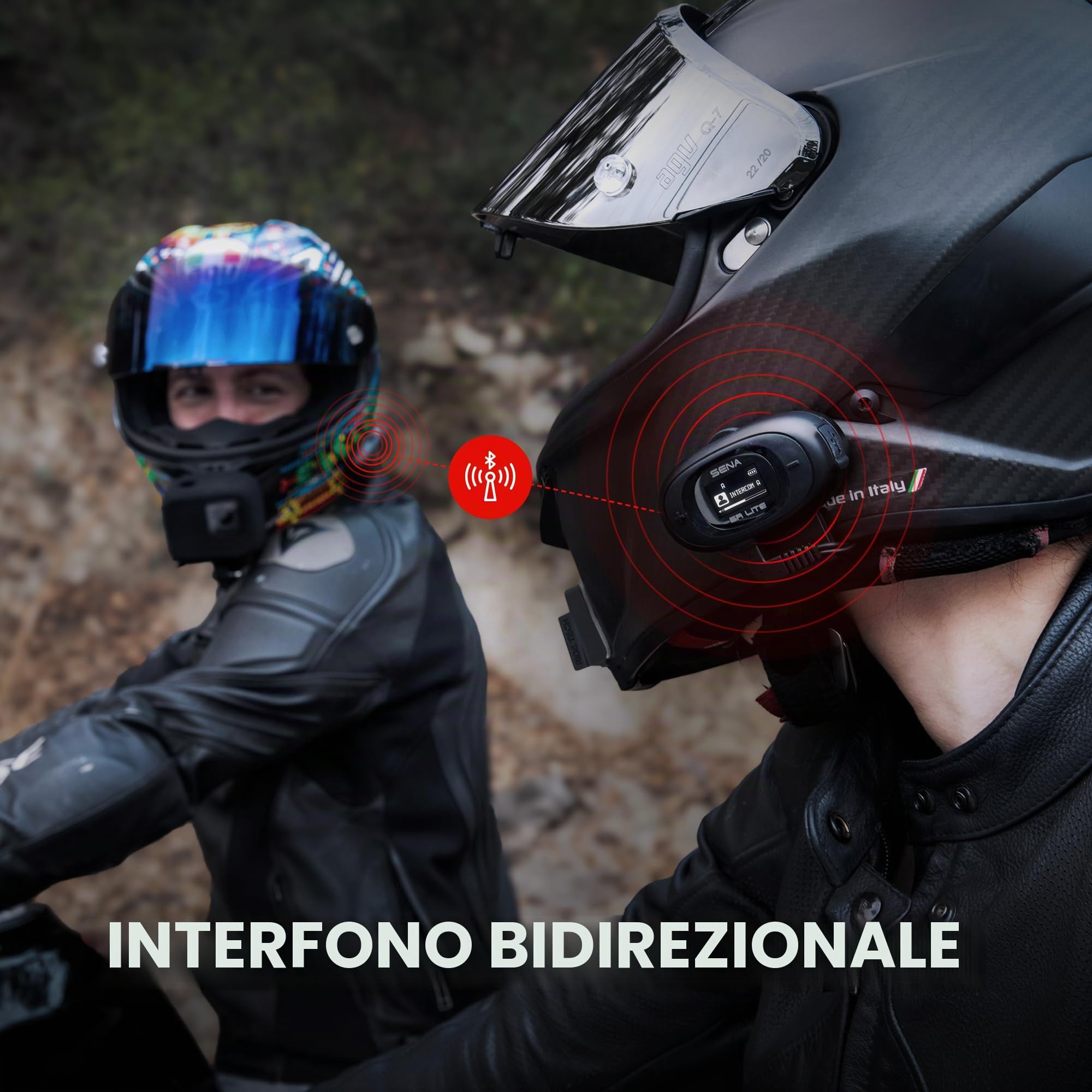 Sena 5R LITE Interfono Bluetooth HD a due vie per moto, Confezione Doppia