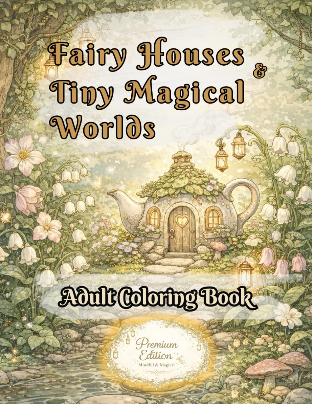 Fairy Houses and Tiny Magical Worlds: A Whimsical Adult Coloring Book of Cozy Fantasy Scenes, Enchanted Fairy Homes, and Peaceful Creative Escapes: ... & Notes Journaling Sheets for Mindfulness