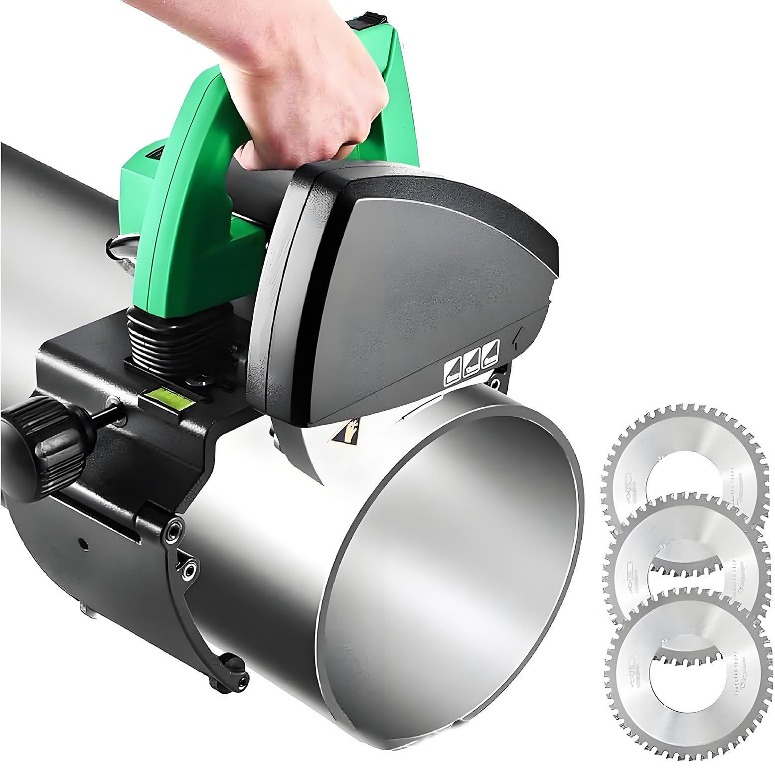 Cortadora eléctrica automática de tuberías, cortador de precisión resistente para cobre, latón, PVC, tubos finos de acero inoxidable, para proyectos de fontanería, 400 mm