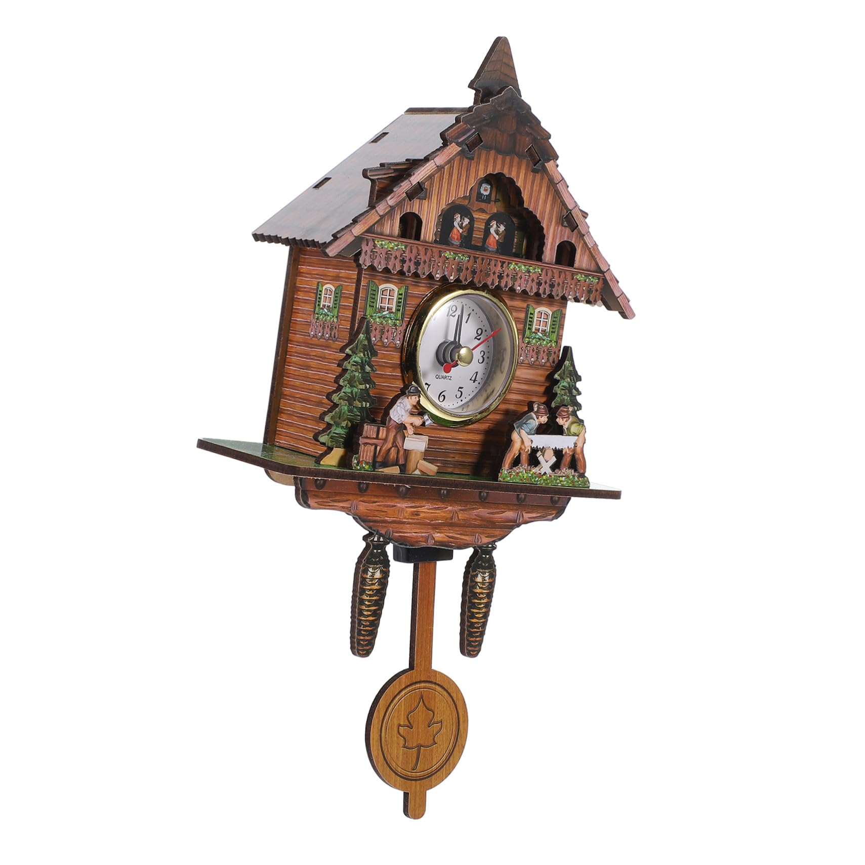 Horloge murale coucou automatique pour rompre la monotonie du salon en bois