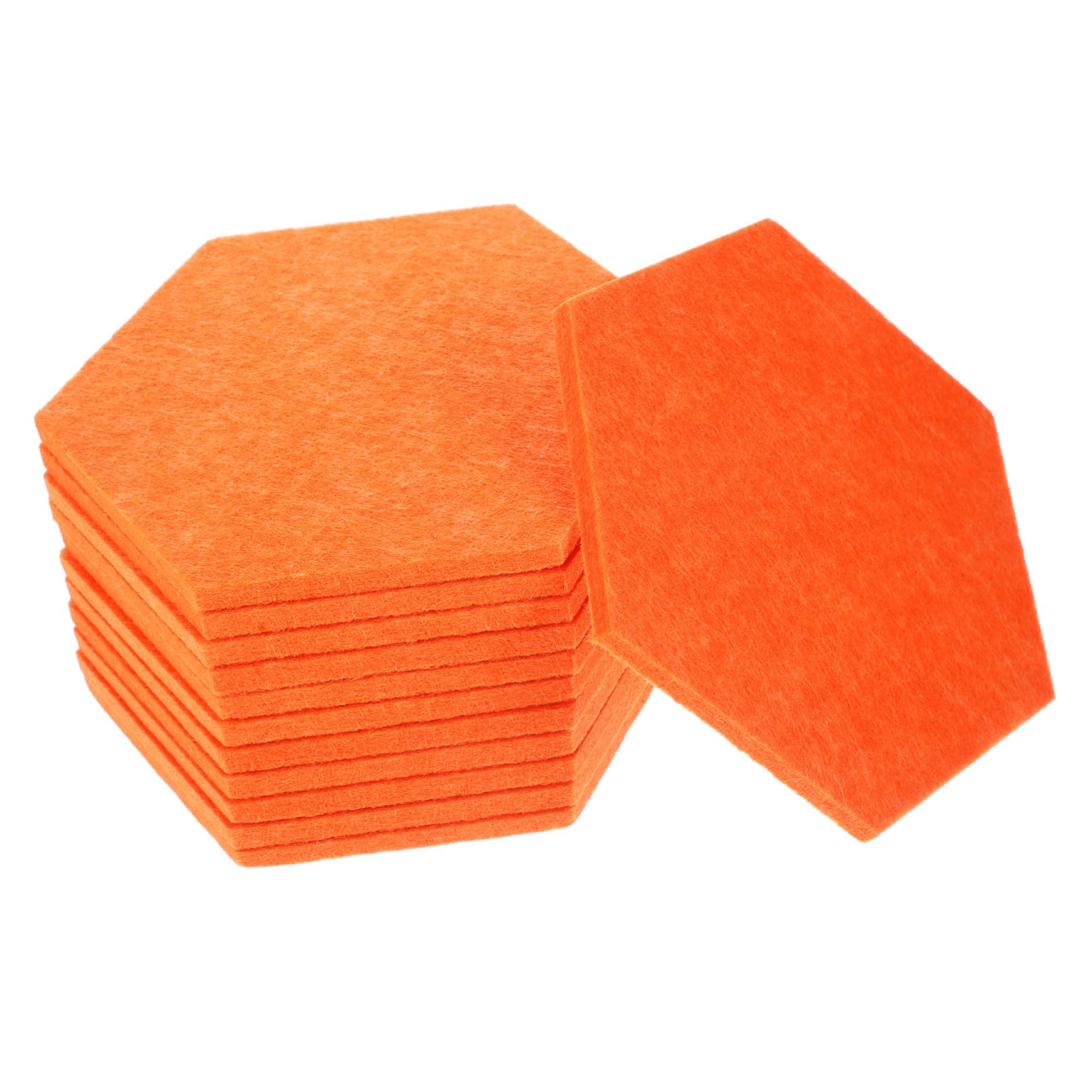 Panneaux Muraux Feutre Hexagonaux GALPADA : lot de 12 tapis insonorisants pour décoration