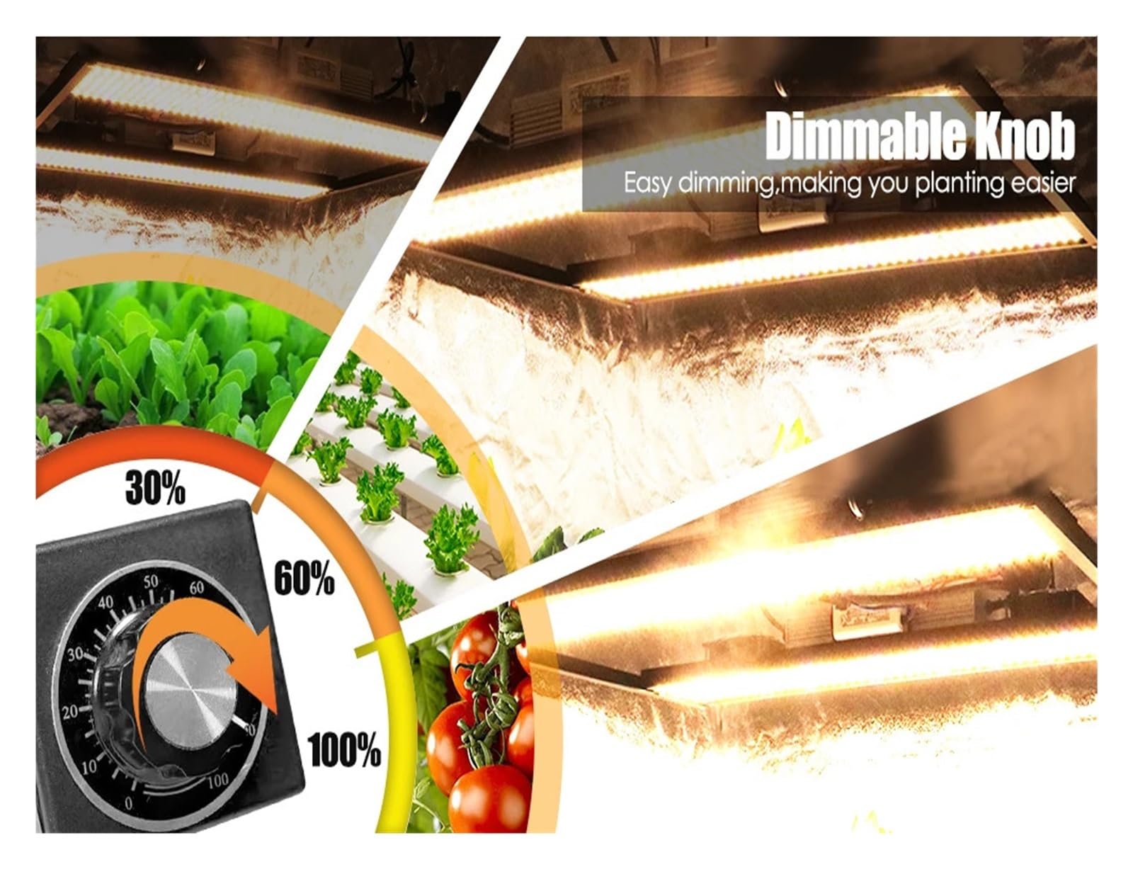 EDEDE Lampada per Piante, LM301H LED Coltiva La Luce V3 Scheda con Driver 240W 480W 720W, 3000K/3500K 660NM UV IR for Piante Veg Bloom, per Le Piante(35K395450660730FS,480W)