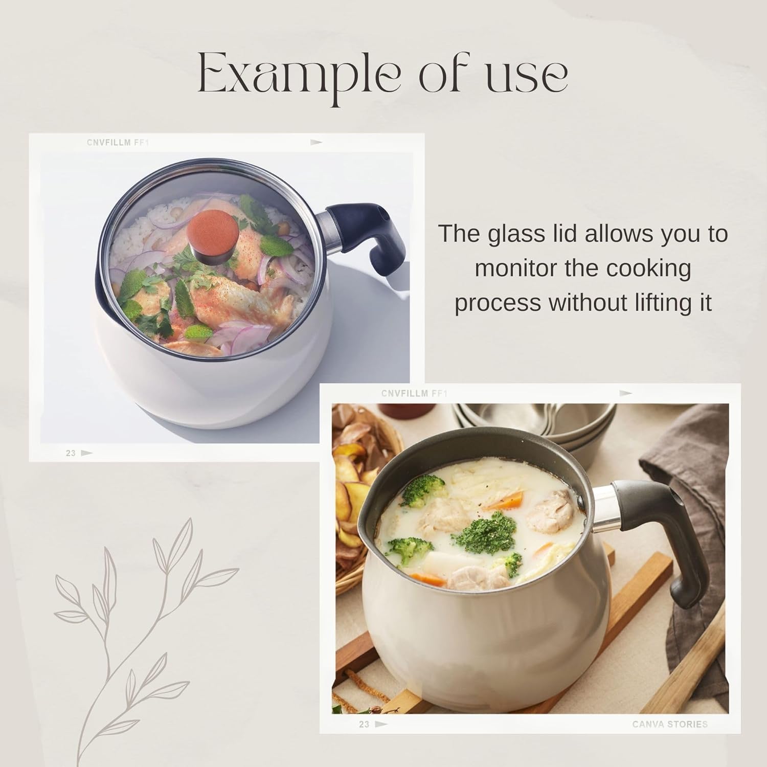 Small instant pot "ToMay dolce" Stylish White 6.3in (16cm) 3.2 qt for 1-2 cup mini cute rice & ramen cooker portable self cooking pot