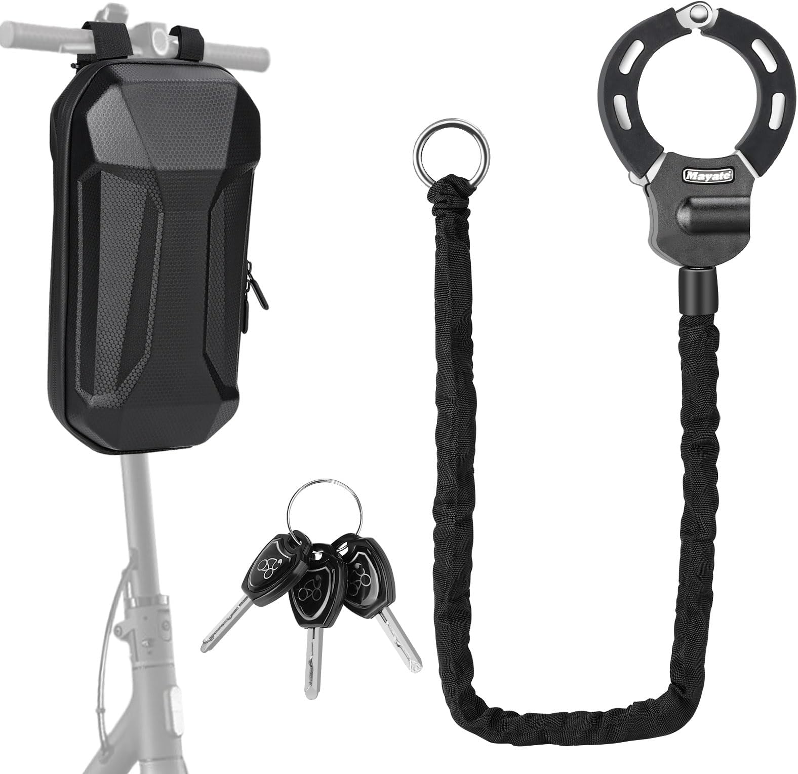 E-Scooter Schloss Mit Zahlencode - Handschellenschloss 90cm 1,8kg Schwer