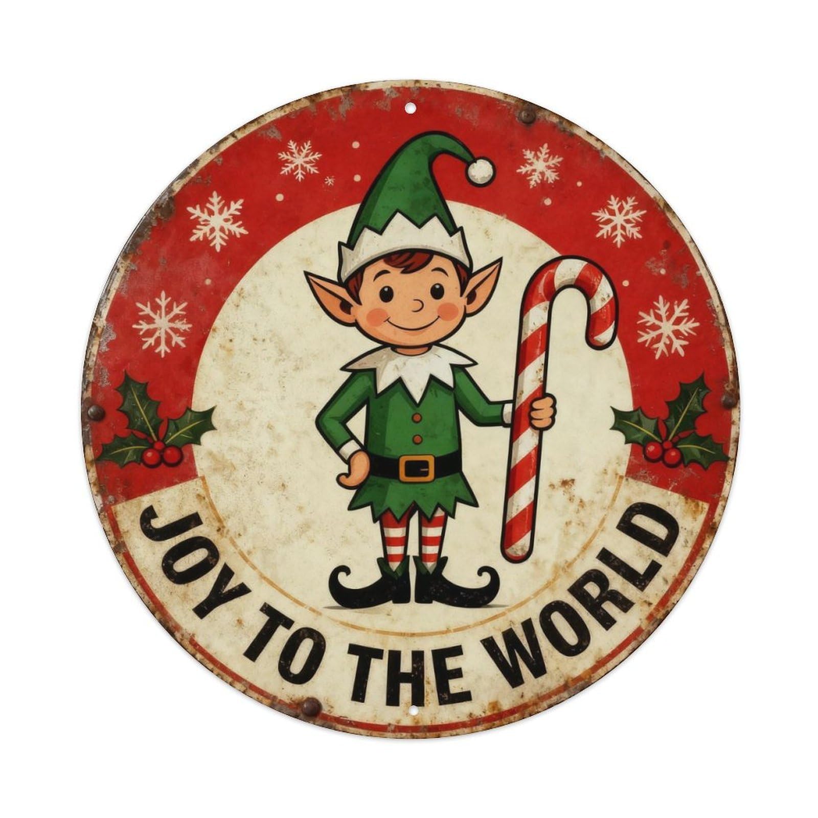 Joy To The World Metal Tin Sign Plaque