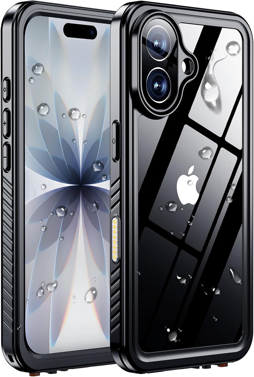 MOZOTER for iPhone 17 Case Waterproof,[IPX8 Underwater Case][Full Body Shockproof & Military Dropproof] Clear Sound Quality Built-in Screen Protector for iPhone 17 6.3 inch-Black