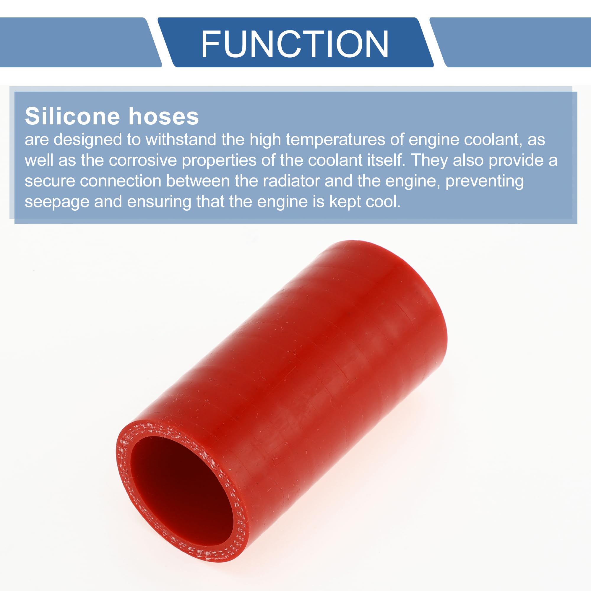 Acoplador Recto De Manguera De Silicona ABSOPRO - 30 Mm Interior, 76 Mm Largo, 4 Mm Grosor, Soporta Altas Temperaturas Para Coche