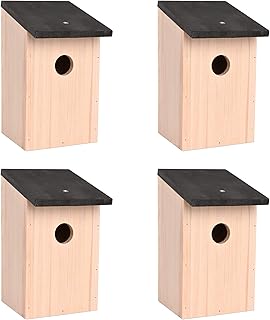 4 x British Garden Nesting Bird Boxes Strong ...,