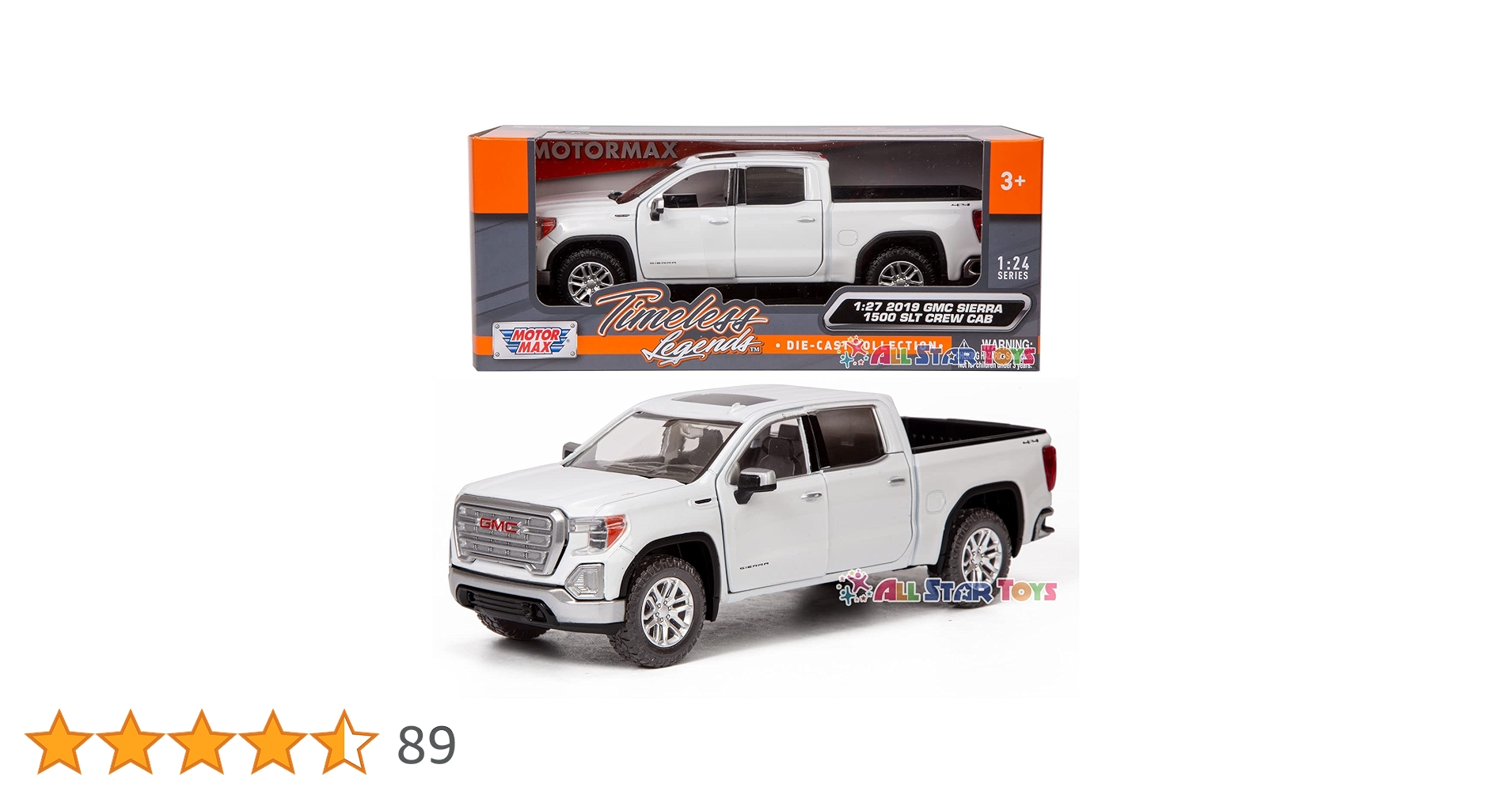 Amazon | Motormax 79361 2019 GMC シエラ 1500 SLT クルーキャブ 4x4